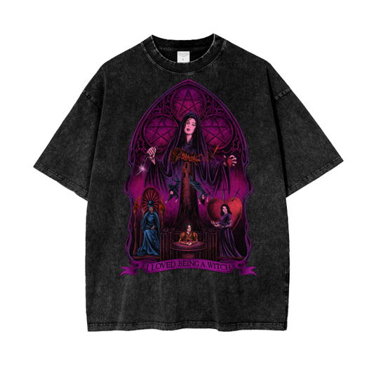 Tarot Acid Wash Oversize T-Shirt